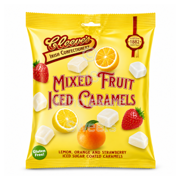 Cleeve's Mixed Fruit Iced Caramels Prepack 12x120g