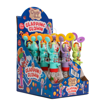 Candy Paradise Clapping Clown Toy With Candy 12x10g