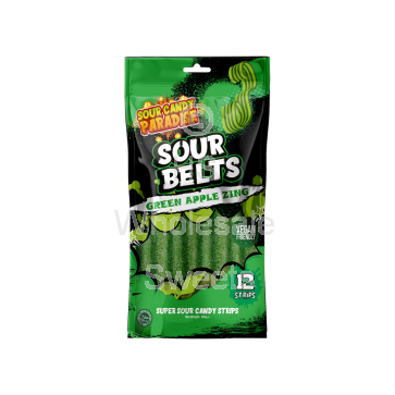  Candy Paradise Sour Belts Green Apple 12x100g