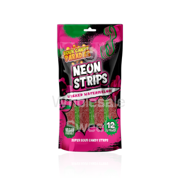Candy Paradise Sour Neon Strips Wicked Watermelon 12x130g