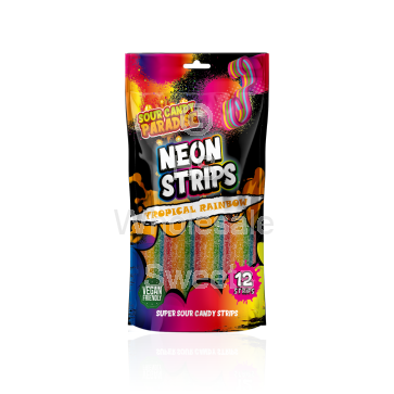 Candy Paradise Neon Strips Tropical Rainbow 12x130g