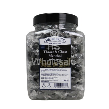 Mr Crilly Throat and Chest Menthol 1.5kg Jar