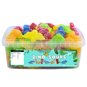 Candycrave Dino Sours Tub 600G