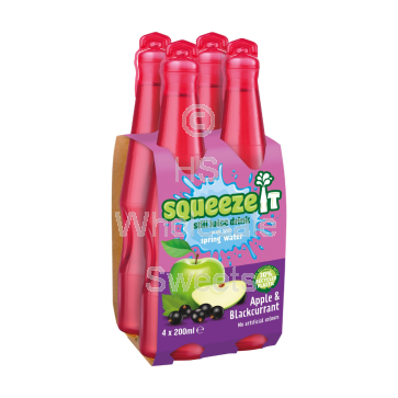 SqueezeIt Apple & Blackcurrant 24x200ml
