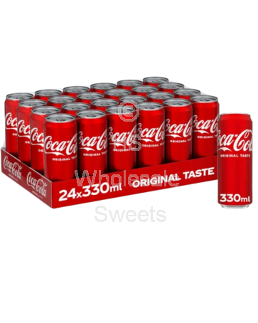 Coca Cola Slimline Cans 24x330ml