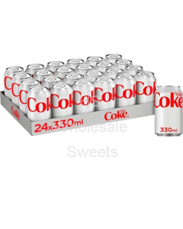 Diet Coke Slimline Cans 24x330ml