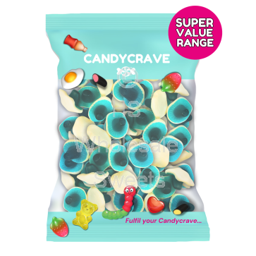 Candycrave Super Value Blue Raspberry Mushrooms 1kg