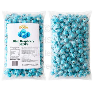 Hard Candy Blue Raspberry Drops 1kg