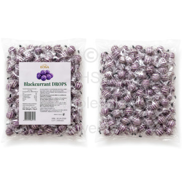 Hard Candy Blackcurrant Drops 1kg