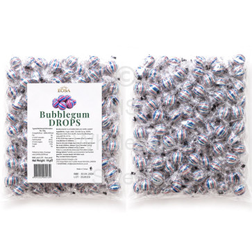 Hard Candy Bubblegum Drops 1kg