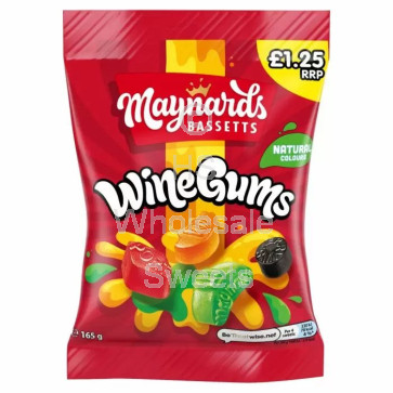 Maynards Wine Gums 12x165g £1.25 PMP