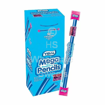 Vidal Mega Blue Raspberry Tongue Painter Pencils 50x23g