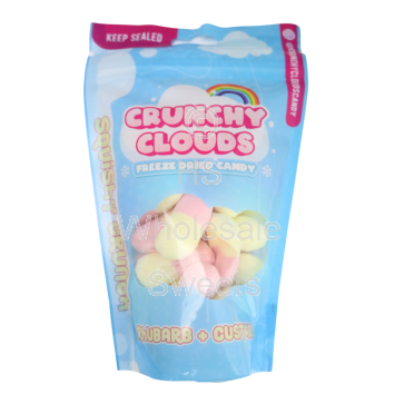 Crunchy Clouds Rhubarb & Custard10x50g