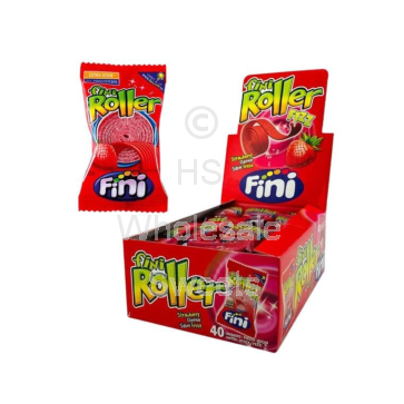 Fini Fizzy Strawberry Rollers 40x20g