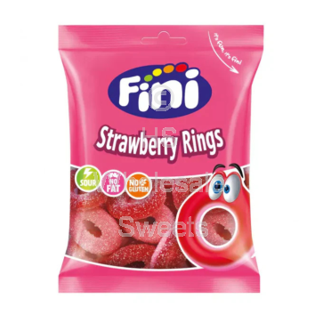 Fini Halal Strawberry Rings 12x75g