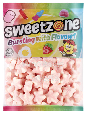 Sweetzone Fizzy Pink & White Stars 1kg
