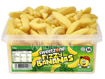 Sweetzone Fizzy Bananas Tub 741g