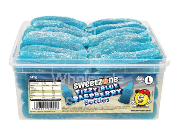 Sweetzone Giant Fizzy Blue Raspberry Bottle Tub 742g