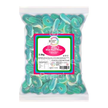 Kandy King Blue Razz Rings 2.5kg