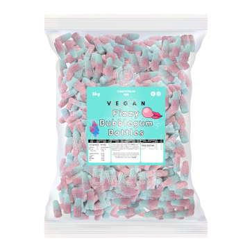 Candycrave Vegan Fizzy Bubblegum Bottles 2kg