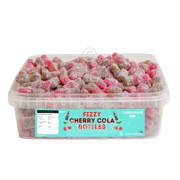 Candycrave Fizzy Cherry Cola Bottles Tub 600g