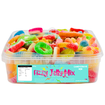 Candycrave Fizzy Jelly Mix Tub 600g