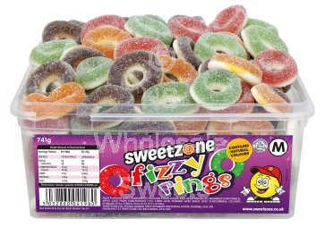 Sweetzone Fizzy Rings Tub 741g