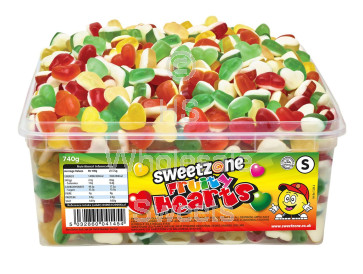 Sweetzone Fruity Hearts Tub 740g