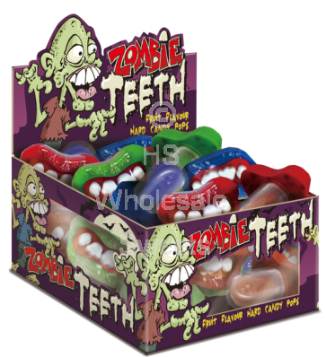 Zombie Rotten Teeth Pops 15x15g