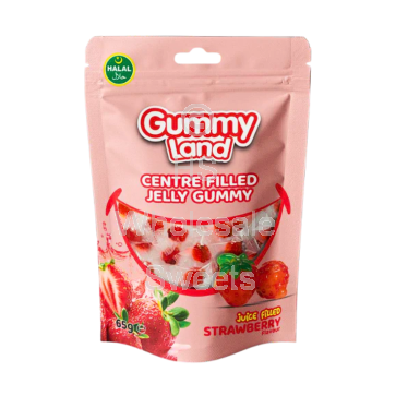 Gummy Land Jelly Filled Strawberry 12x65g