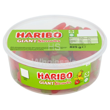 Haribo Giant Strawberries Tub 825g