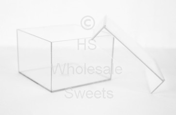 Clear Square Box With Lid 5x7.5cm