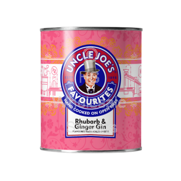 Uncle Joes RHUBARB & GINGER GIN 120G Tin
