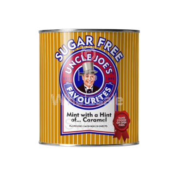 Uncle Joes Mint With a Hint Of…Caramel - SUGAR FREE Tin