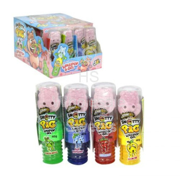 Johnny Bee Snotty Pig Lollipop & Gel 24 Count