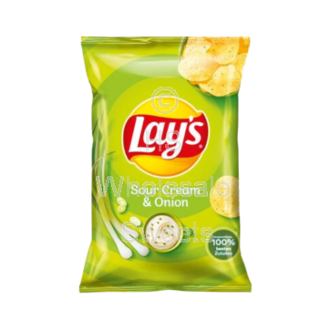 Lays Sour Cream and Onion Crisps 9x150g