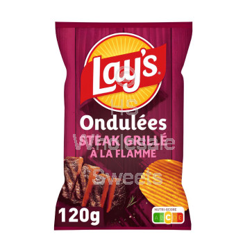 Lays Steak Crisps 16x120g