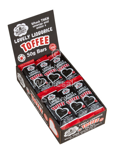 Walkers Toffee Liquorice 24 x 50g