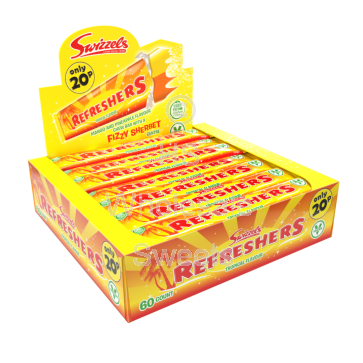 Swizzels Refreshers Tropical Chew Bars 60 Count
