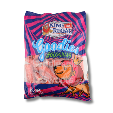 King Regal Mega Sour Strawberry Bites 1kg