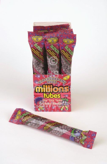 Millions Blackcurrant Flavour Tubes 12 Count