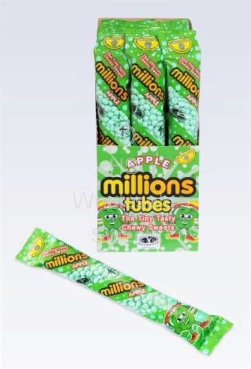 Millions Apple Flavour Tubes 12 Count