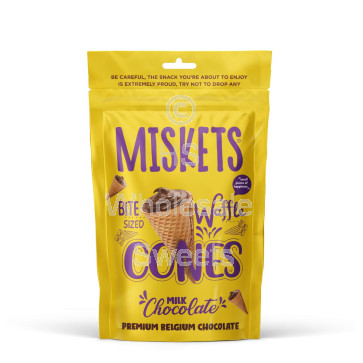 Miskets Milk Chocolate Mini Cones 12x70G