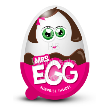 Mrs Egg Surprise Milk Chocolate Egg (24x40g)