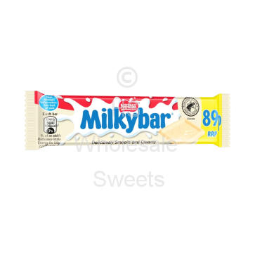 Nestle Milkybar White Chocolate Bar 40x25g 89p PMP