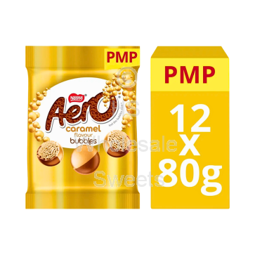 Nestle Aero Caramel Bubbles 12x80g PMP £1.65