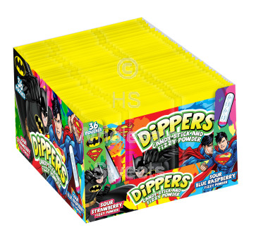 Bip Batman & Superman Candy Dippers x 36