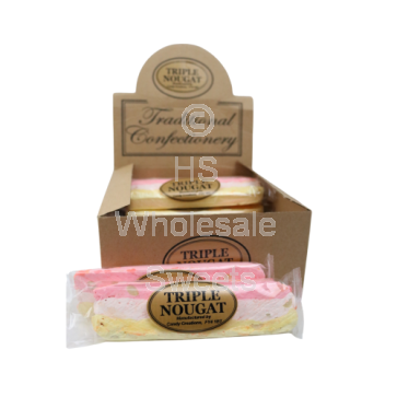 Traditional Confectionery Triple Nougat Bars 16 Count