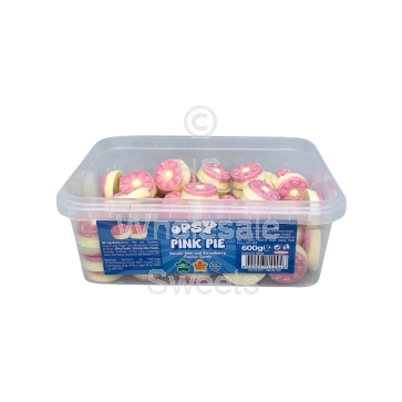 Opsy Pink & White Pies 600g Tub