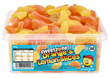 Sweetzone Orange & Lemon Slices Tub 741g
